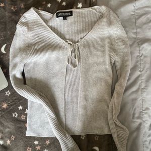 Light gray cardigan